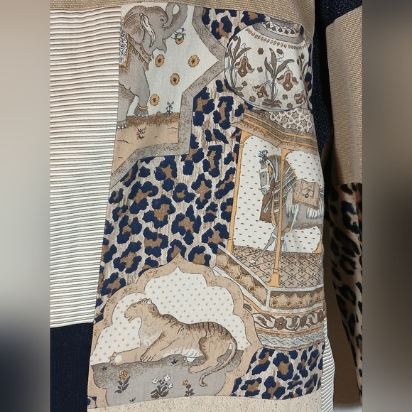 Max & Mabel Patch pattern Leopard print Blazer size 2 - Picture 6 of 12